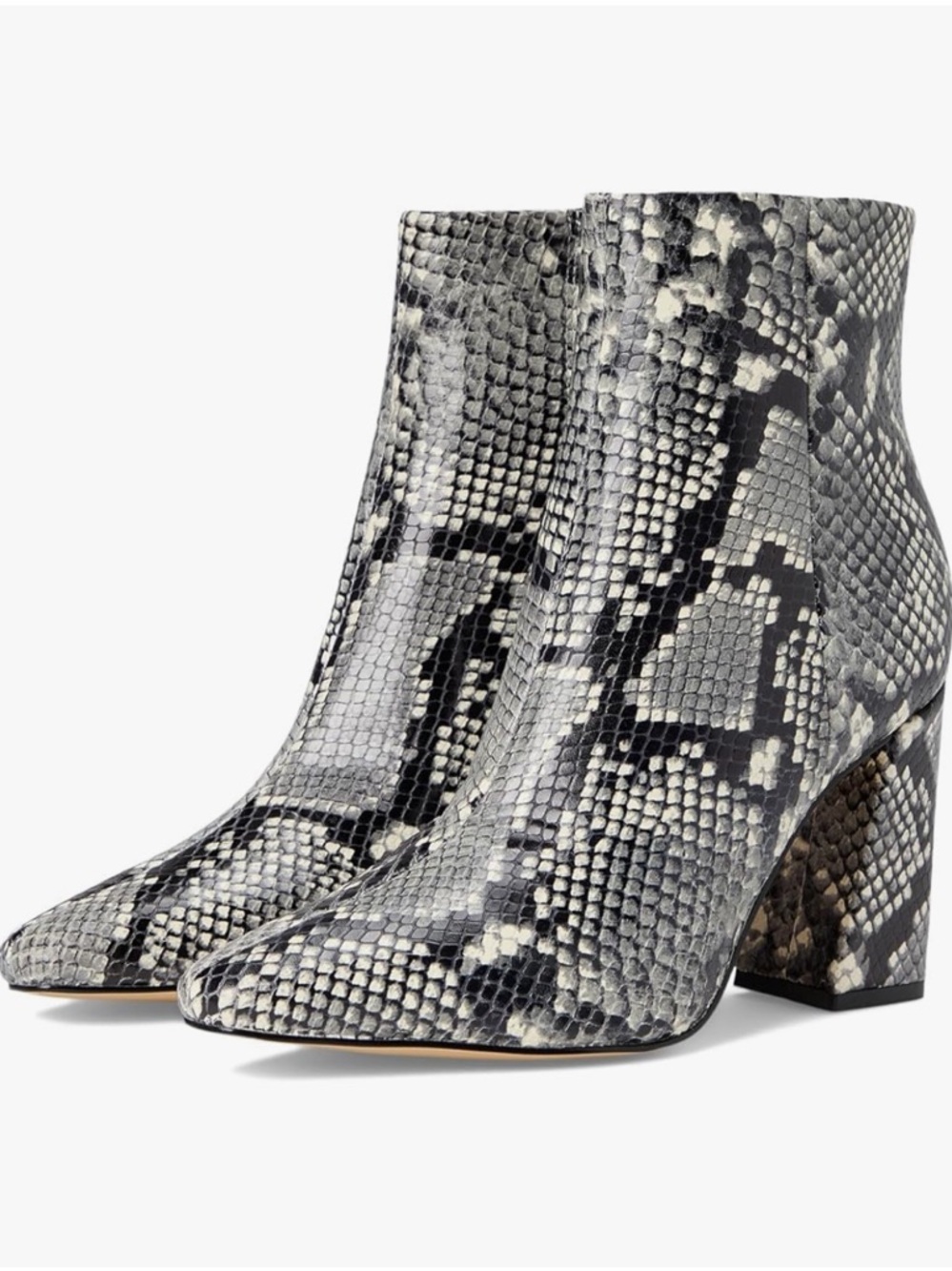 Marc Fisher Leather Ankle Snakeskin Bootie